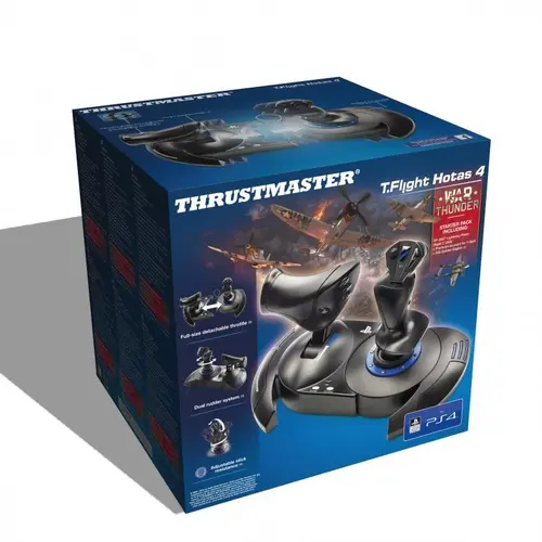 Жичен джойстик,  авиосимулатор Thrustmaster T.Flight Hotas 4  за PC / PS4, Черен - image 4