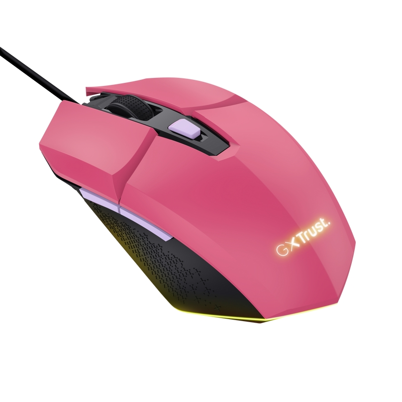 Мишка, TRUST GXT109 Felox Gaming Mouse Pink - image 1