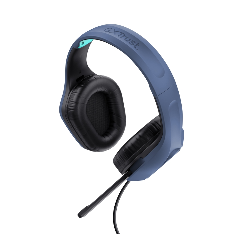 Слушалки, TRUST GXT415 Zirox Headset Blue - image 1