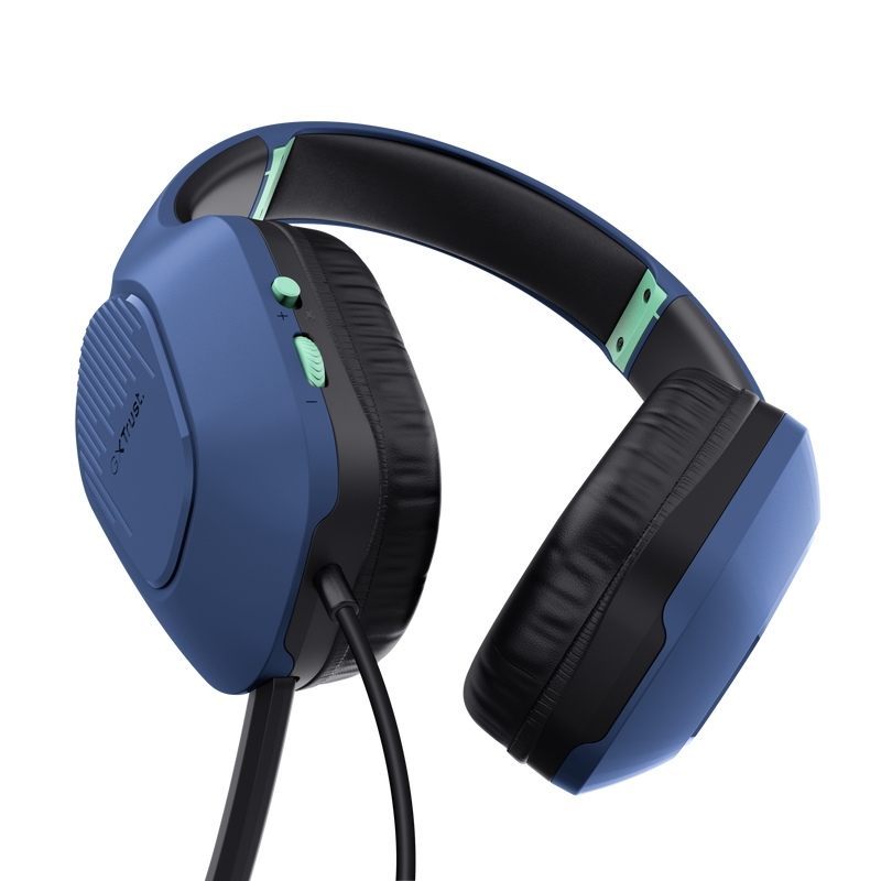 Слушалки, TRUST GXT415 Zirox Headset Blue - image 2