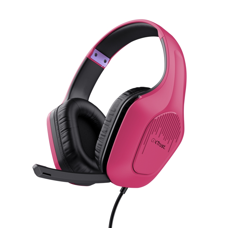 Слушалки, TRUST GXT415 Zirox Headset Pink