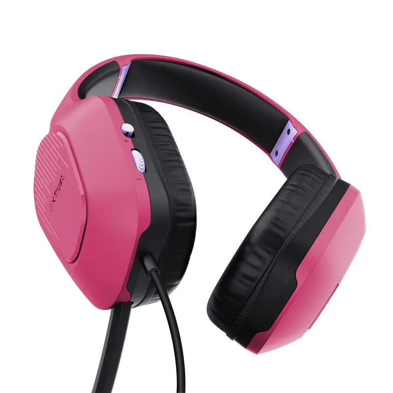 Căști, TRUST GXT415 Zirox Headset Roz - image 2