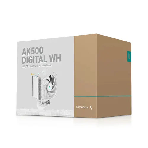 DeepCool охладител за процесор CPU Cooler - AK500 Digital White - LGA1700/AM5 - image 8