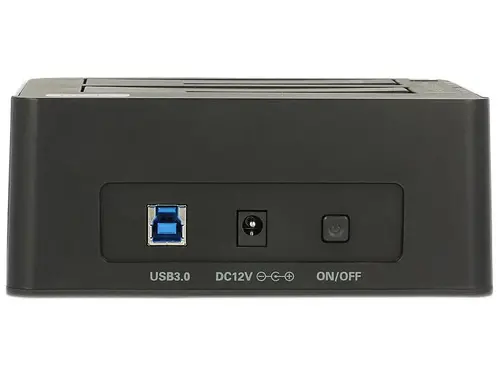 Εξωτερικός σταθμός σύνδεσης Delock 62661, για 2.5"/3.5" HDD/SSD, USB 3.0, Λειτουργία κλωνοποίησης, Μαύρο - 4