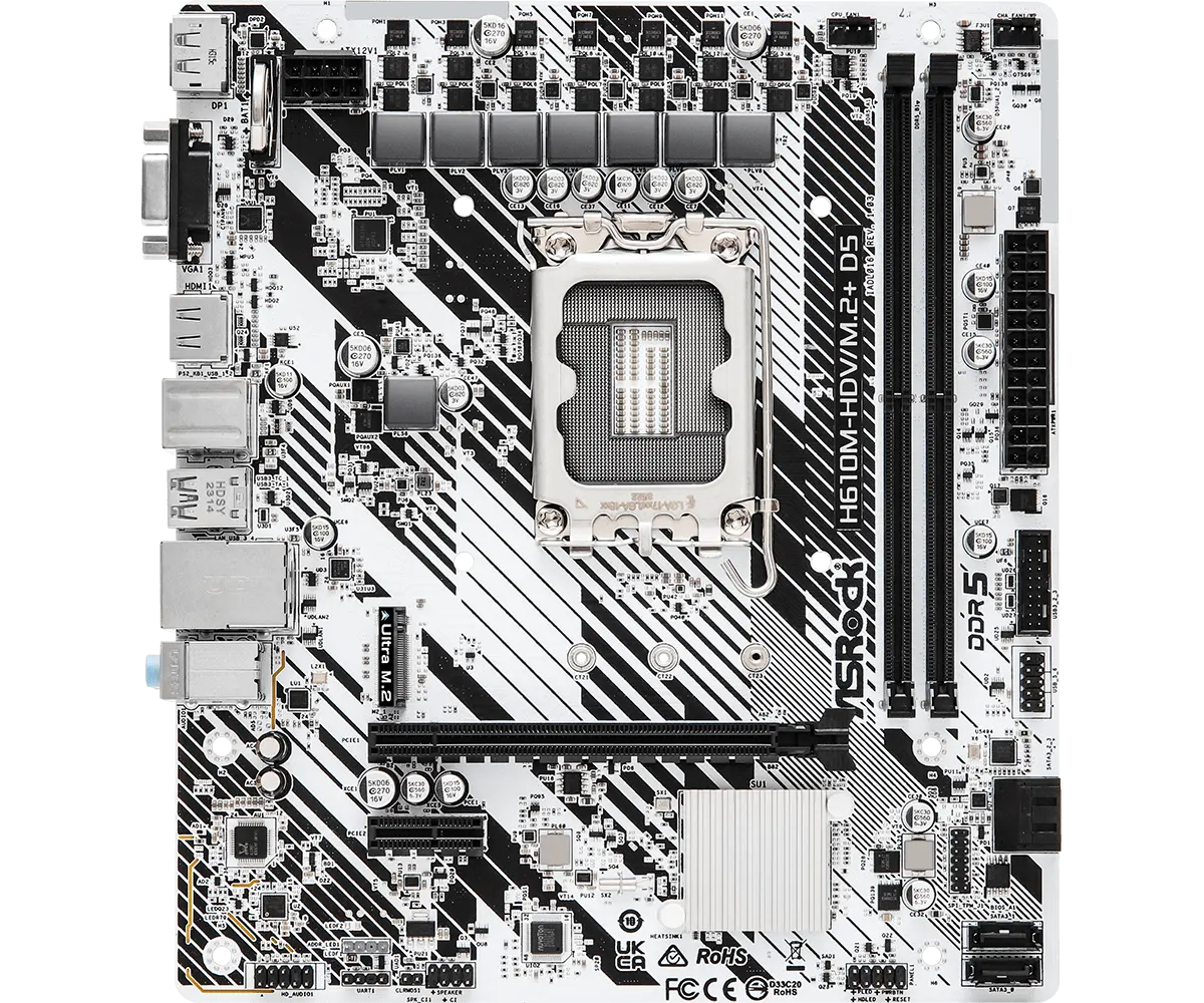 Дънна платка, ASROCK H610M-HDV/M.2+D5 - image 1