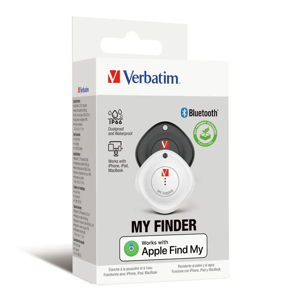 Проследяващо устройство, Verbatim MYF-02 MyFinder Bluetooth Item Finder 2 pack Black/White - image 1