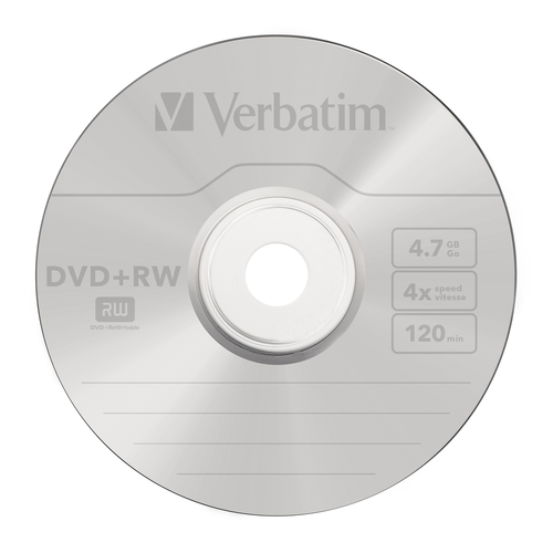 Медия, Verbatim DVD+RW SERL 4.7GB 4X MATT SILVER SURFACE (5 PACK) - image 1
