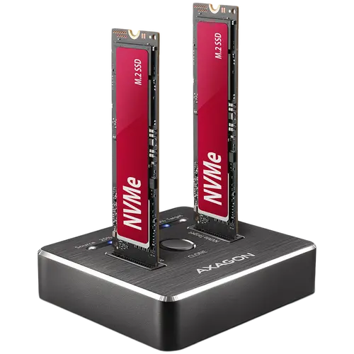AXAGON ADSA-M2C DUAL NVMe CLONE MASTER DOCK SuperSpeed USB-C 10 Gbps docking station