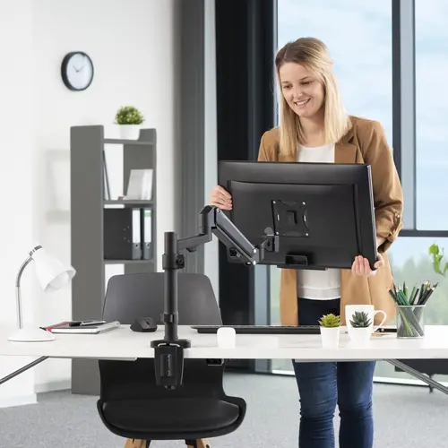Стойка за монитор за бюро HAMA, Регулируема, 13"-35", 118496 - image 7