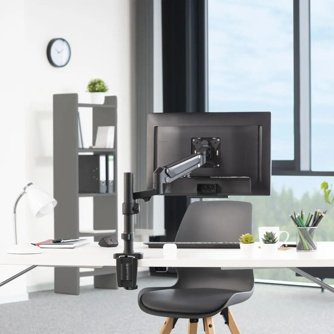 Suport de birou pentru monitor HAMA, Reglabil, 13"-35", 118496 - image 8