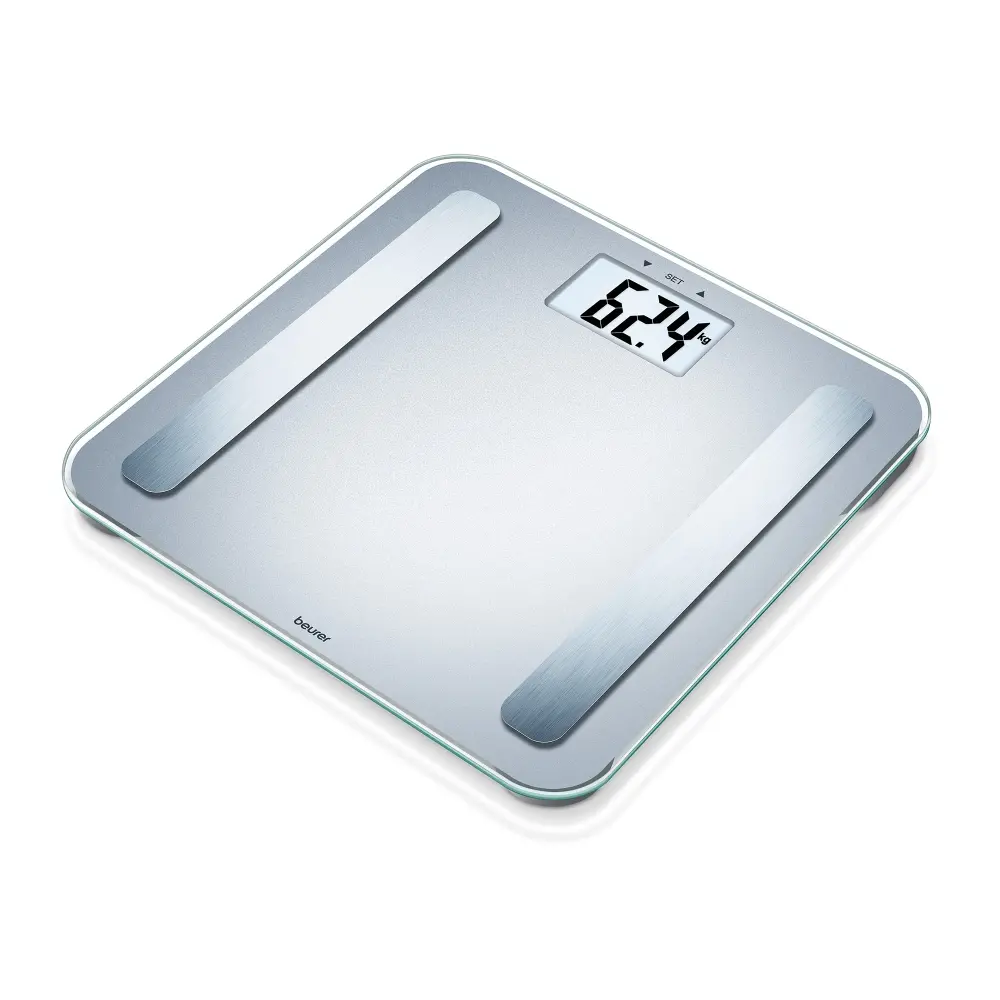 Везна, Beurer BF 183 diagnostic bathroom scale; Extra large LCD display; Weight, body fat, body water, muscle percentage, bone mass, AMR calorie display; 180 kg - image 1