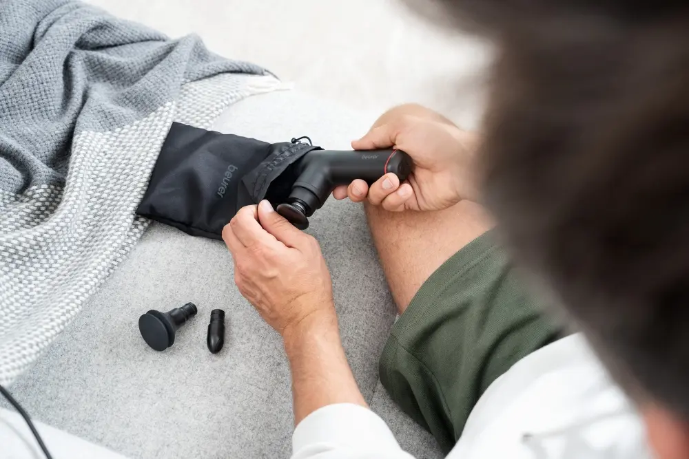Συσκευή μασάζ, Beurer MG 79 SENSITIVE Μασάζ βαθέων ιστών - 3 επίπεδα έντασης, 3 εξαρτήματα μασάζ, διάρκεια μπαταρίας ιόντων λιθίου έως 3 ώρες, φώτα - image 11