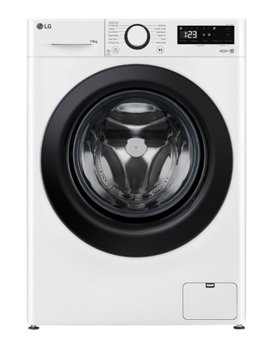 Пералня, LG F4WR510SBW, Washing Machine, 10 kg, 1400 rpm, AI DD, Steam, Stainless steel fins (99% antibacterial*), Smart Diagnosis, Energy Efficiency A, Spin Efficiency A, White