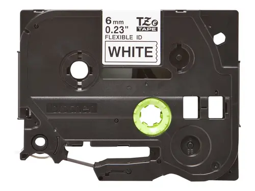 Консуматив, Brother TZe-FX211 Tape, Black on White, Flexible, 6mm, 8m - image 2
