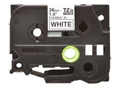Консуматив, Brother TZe-FX261 Labelling Tape Cassette, Black on White Flexible-ID, 36mm wide