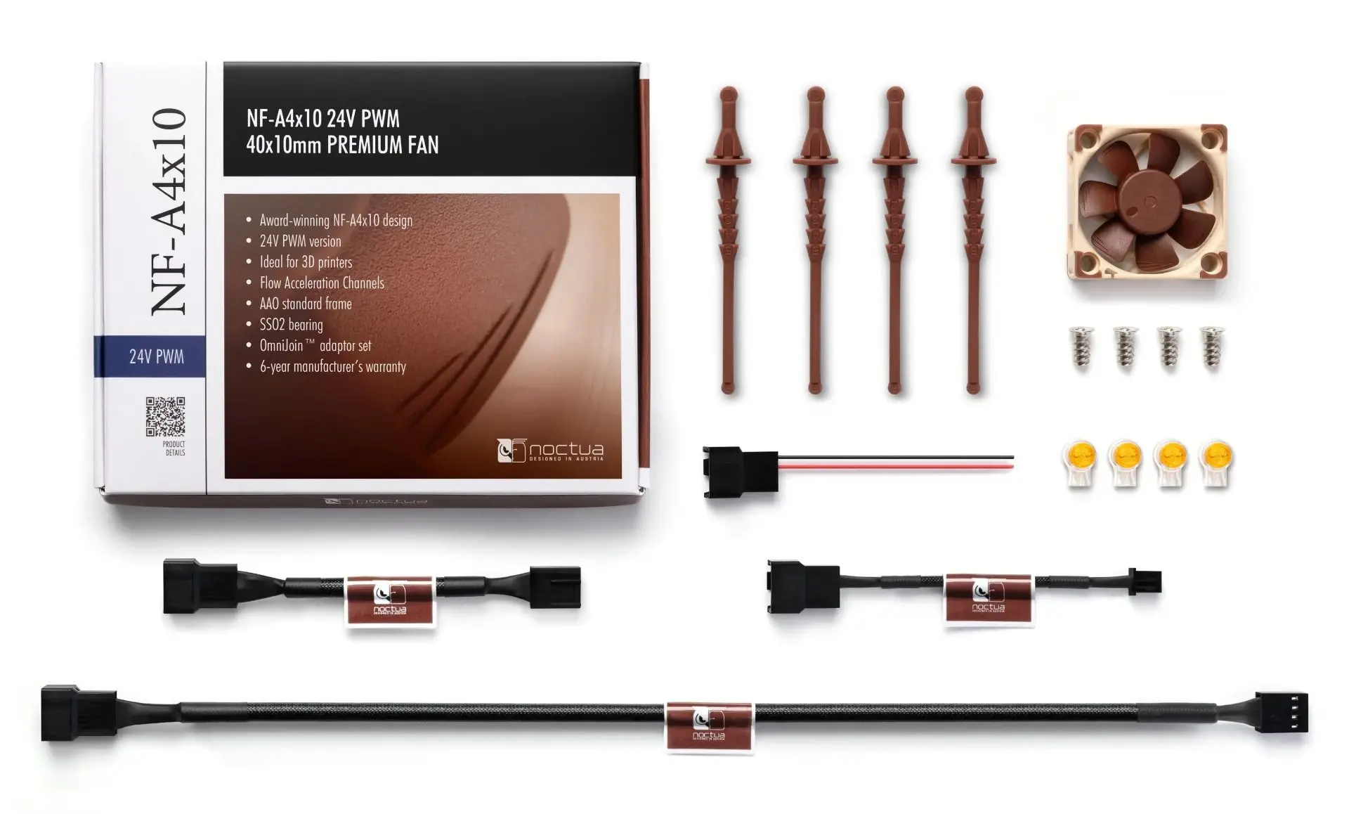 Noctua Вентилатор Fan 40x40x10mm 24V - NF-A4x10-24V-PWM - image 4