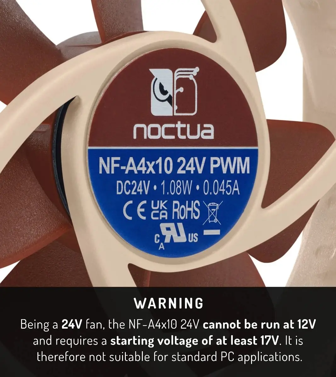 Noctua Вентилатор Fan 40x40x10mm 24V - NF-A4x10-24V-PWM - image 7