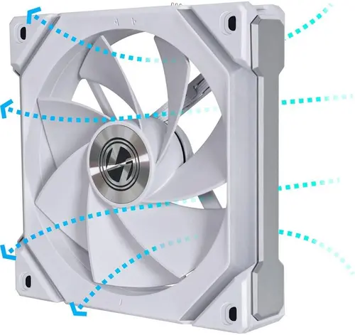 Вентилатор Lian Li Uni Fan REVERSE SL V2, 120mm, ARGB, Бял - image 3