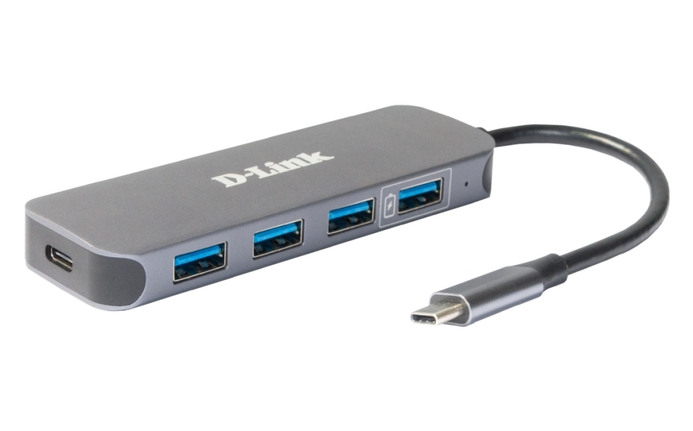 USB хъб, D-Link USB-C to 4-Port USB 3.0 Hub with Power Delivery