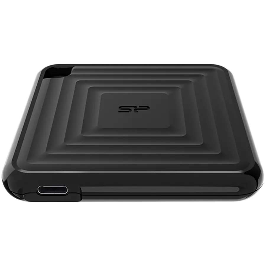 SILICON POWER SSD extern PC60 256GB USB-C 540/500 MB/s Negru - image 1