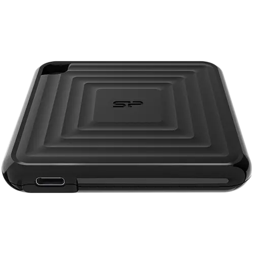 SILICON POWER External SSD PC60 256GB USB-C 540/500 MB/s Black - image 1