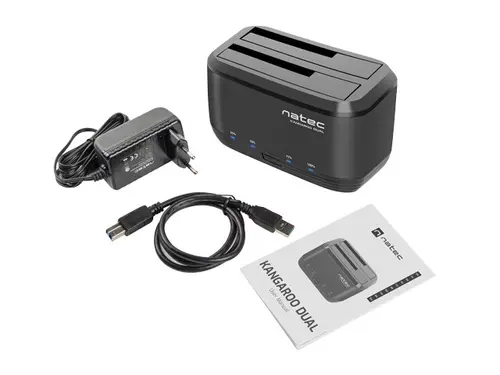Докинг станция, Natec HDD Docking Station Kangaroo Dual SATA USB 3.0 - image 6