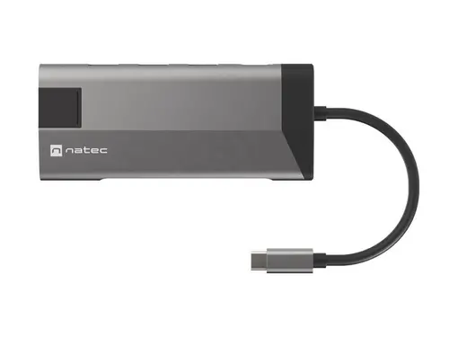 Stație de andocare, Natec Fowler Plus Adaptor multiport 8 în 1, USB 3.0 HUB, HDMI 4K, USB-C PD, RJ45, SD, Micro - 6