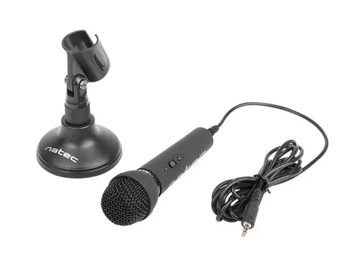 Microfon, Natec microphone adder negru - 4