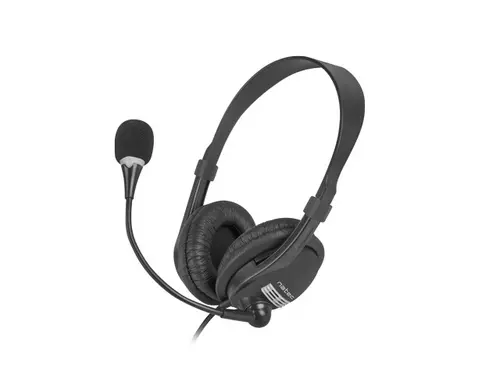 Слушалки, Natec Headset Drone With Microphone Black
