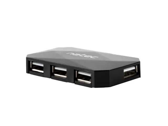 Hub USB, Natec HUB Locust USB 2.0 4-Port negru