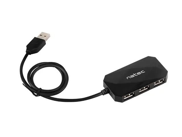Hub USB, Natec HUB Locust USB 2.0 4-Port negru - image 1