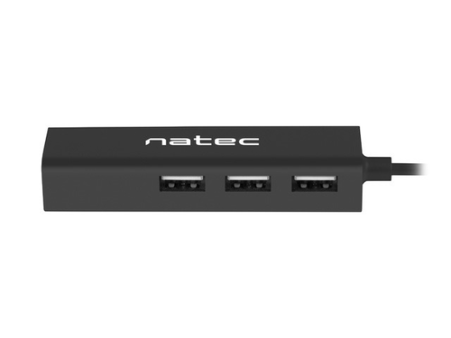 USB хъб, Natec usb 2.0 hub dragonfly 3x port usb 2.0 usb+rj45 - image 1