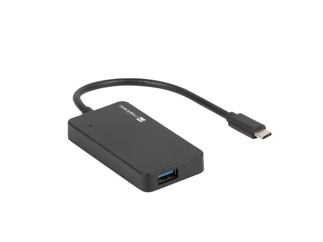 USB хъб, Natec usb 3.0 hub silkworm 4-ports black usb-c - image 5