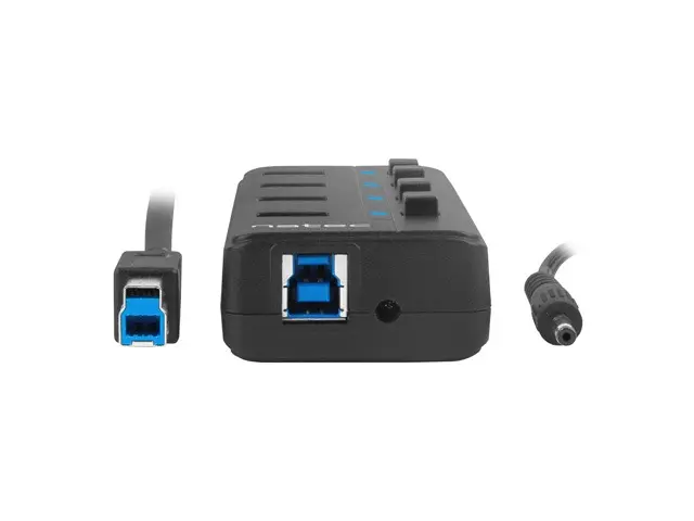USB хъб, Natec USB 3.0 Hub Mantis 2 4-Port On/Off With AC Adapter - image 5