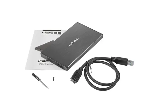 Θήκη σκληρού δίσκου, Natec Εξωτερική θήκη HDD/SSD Rhino Go SATA 2.5" USB 3.0 Μαύρο - 5