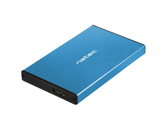 Кутия за твърд диск, Natec External HDD/SSD Enclosure Rhino Go SATA 2.5" USB 3.0 Blue