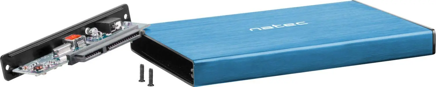 Carcasă pentru hard disk, Natec External HDD/SSD Enclosure Rhino Go SATA 2.5" USB 3.0 albastru - image 2
