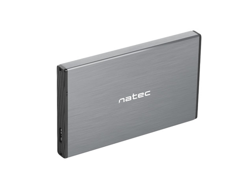 Кутия за твърд диск, Natec External HDD/SSD Enclosure Rhino Go SATA 2.5" USB 3.0 Grey - image 1