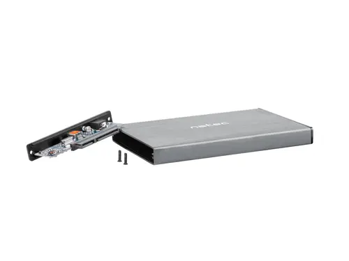 Carcasă pentru hard disk, Natec External HDD/SSD Enclosure Rhino Go SATA 2.5" USB 3.0 gri - 4