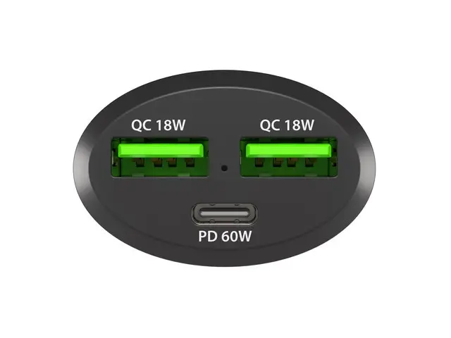 Зарядно устройство, Natec Coney 2xUSB, 1xUSB-C Quick charger 84W Black - image 3