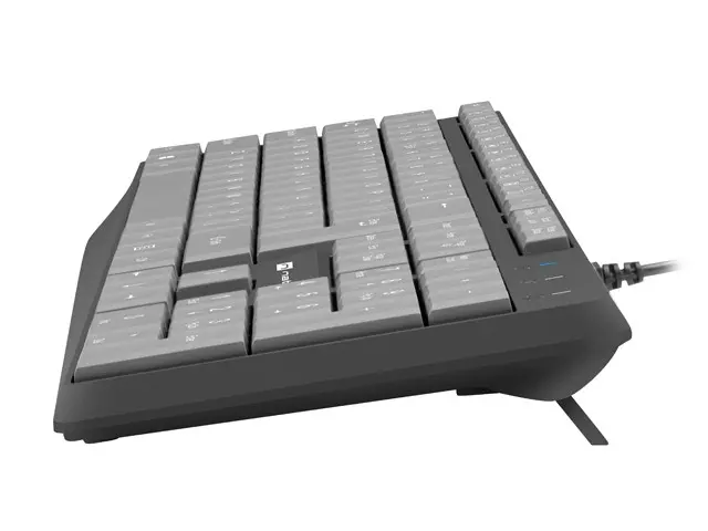 Клавиатура, Natec keyboard Nautilus SLIM Black-Grey US layout - image 2