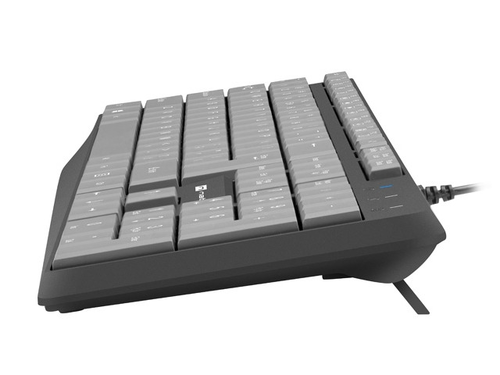 Клавиатура, Natec keyboard Nautilus SLIM Black-Grey US layout - image 2