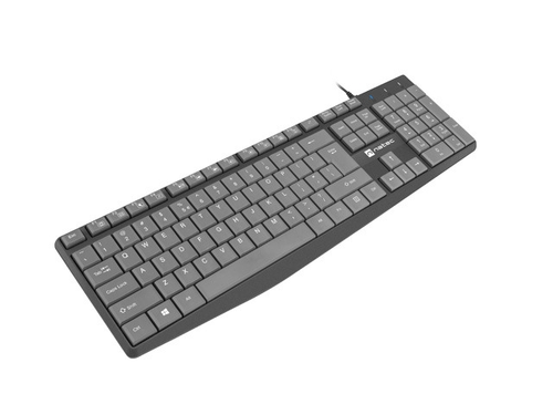 Клавиатура, Natec keyboard Nautilus SLIM Black-Grey US layout - image 3