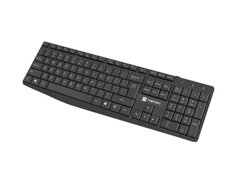 Комплект, Natec Set 2 in 1 Keyboard Black Squid + Mouse Wireless US Layout - image 3