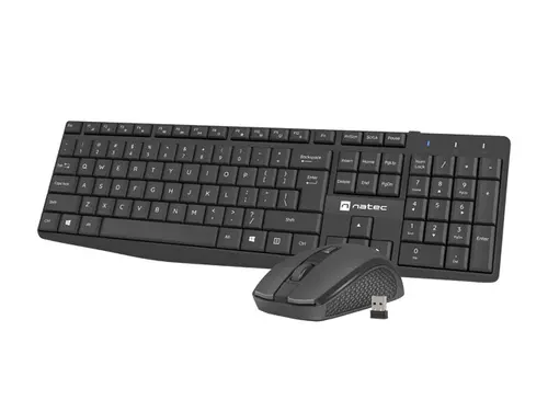 Set, Natec Set 2 în 1 Tastatură Black Squid + Mouse fără fir, layout US - 1