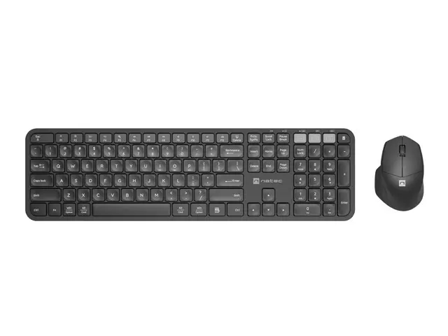 Комплект, Natec Set 2 in 1 Keyboard Octopus + Mouse US Layout Wireless Bluetooth + 2.4 GHz USB - image 1