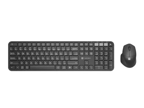 Set, Natec Set 2 in 1 tastatură Octopus + mouse US Layout wireless Bluetooth + 2.4 GHz USB - 2