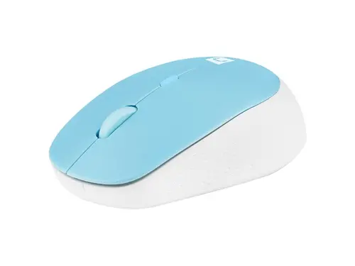 Мишка, Natec Mouse Harrier 2, 1600 DPI Bluetooth 5.1 White-Blue - image 1