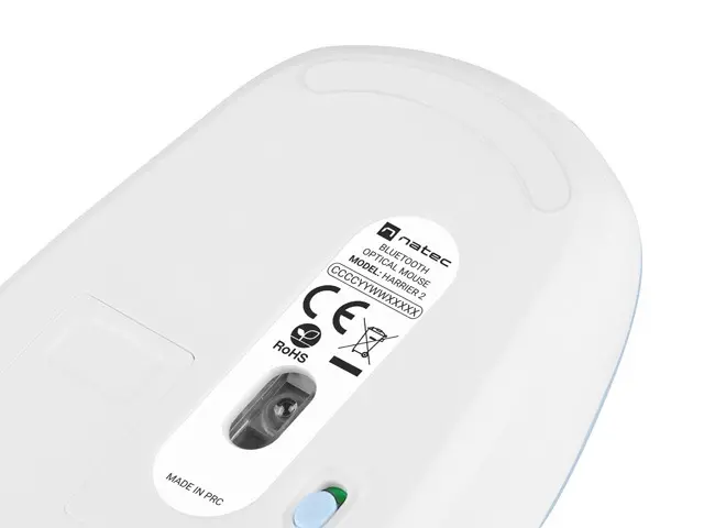 Мишка, Natec Mouse Harrier 2, 1600 DPI Bluetooth 5.1 White-Blue - image 4