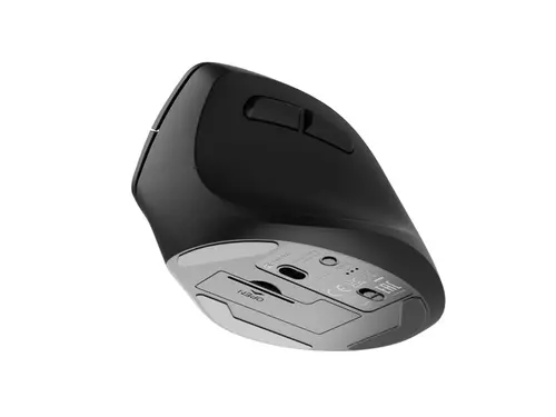 Мишка, Natec Vertical Mouse Crake 2  BLUETOOTH 5.2 + 2.4GHZ BLACK 2400dpi, Right handed, black - image 5
